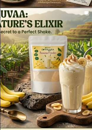 Fruvaa Eco Bite Instagram post - Banana Powder Shake